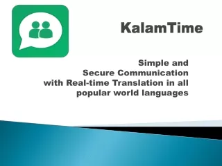Perfect For Business Communication -- KalamTime