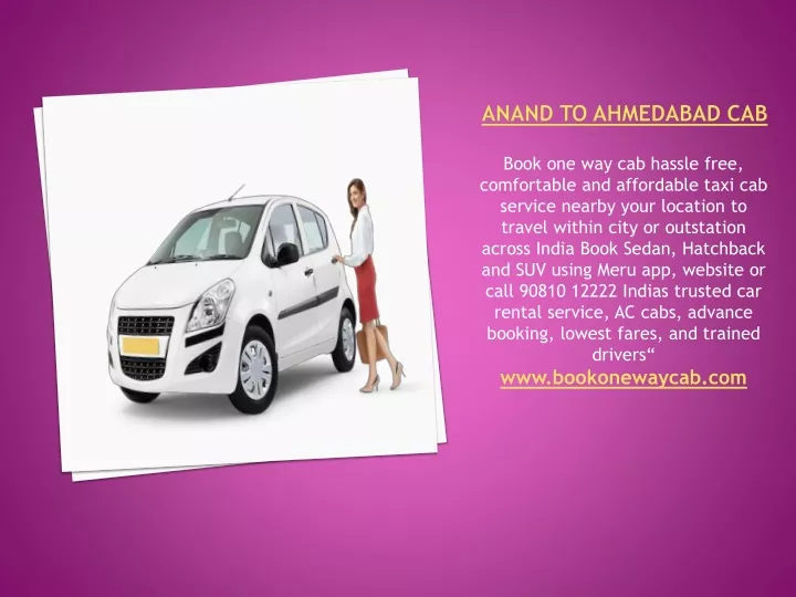 anand to ahmedabad cab