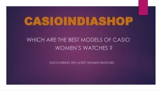 Shop the best Casio branded watches for women