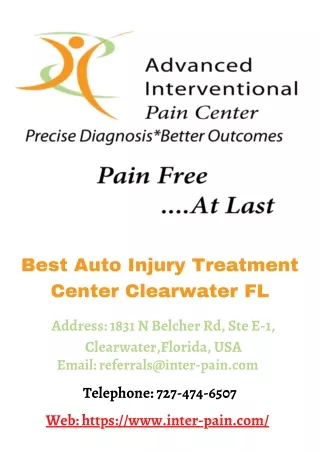 Best Auto Injury Treatment Center Clearwater FL