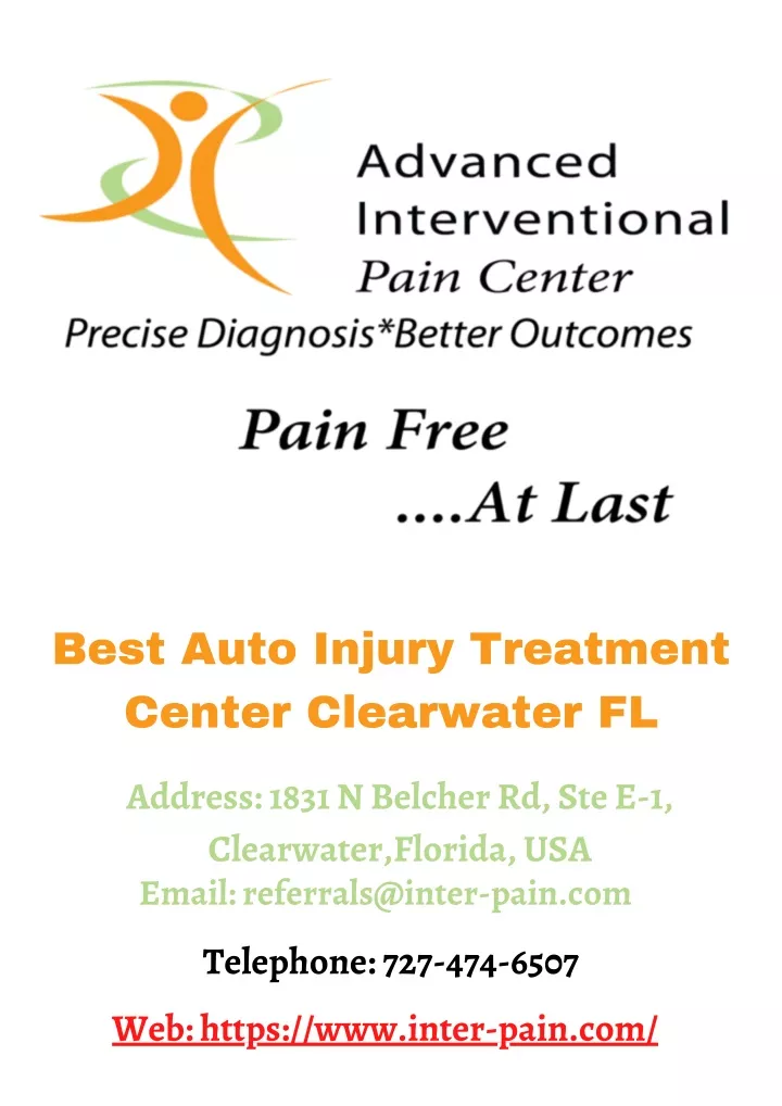 best auto injury treatment center clearwater fl