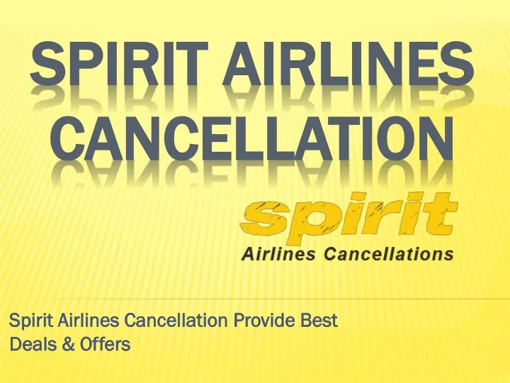 spirit airlines cancellation provide best deals offers