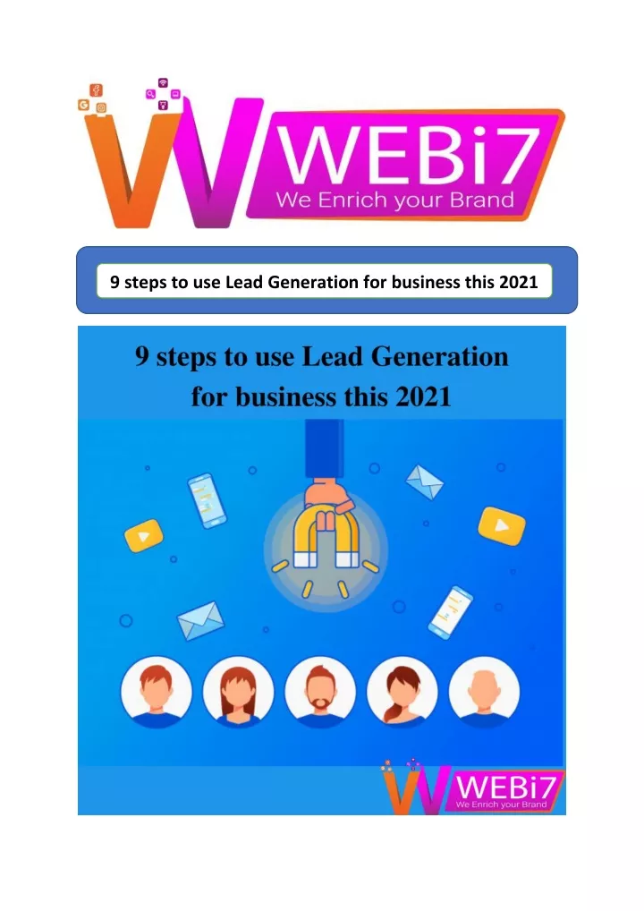 9 steps to use lead generation for business this