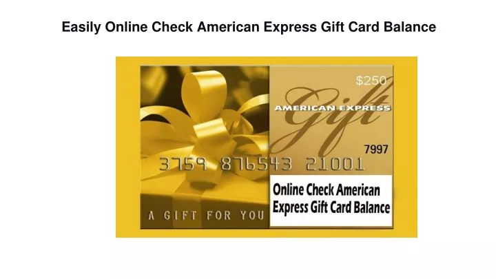 easily online check american express gift card