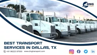 Best Transport services providers Dallas Texas