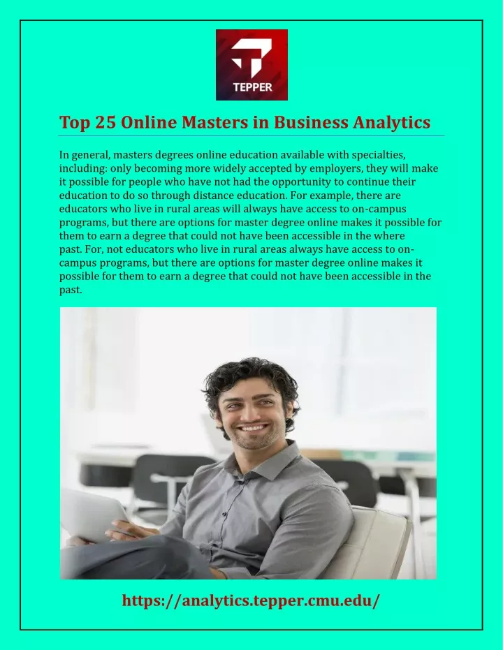 top 25 online masters in business analytics