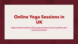 online yoga sessions in uk