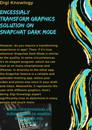 Necessary Transform Graphics Solution on Snapchat Dark Mode