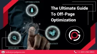 The Ultimate Guide To Off-Page Optimization