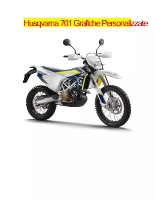husqvarna 701 graflche personalizzate