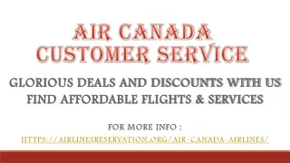 air canada customer service