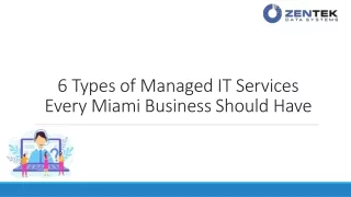6 Types of Managed IT Services Every Miami Business Should Have