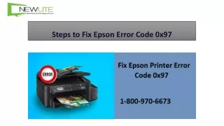 steps to fix epson error code 0x97