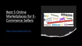 Best 5 Online Marketplaces for E-Commerce Sellers
