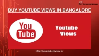 How to buy YouTube views in Bangalore