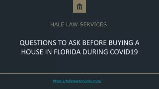 Questions to Ask Before Buying a House in Florida during COVID19