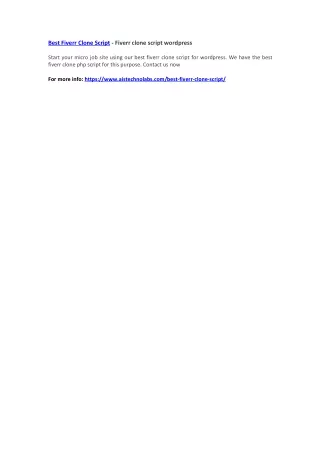 best fiverr clone script fiverr clone script