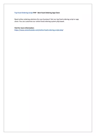 top food ordering script php best food ordering