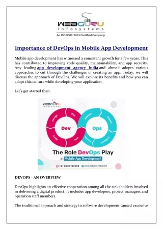 importance of devops in mobile app development