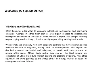 Why hire an office liquidator?