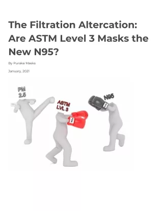 the filtration altercation are astm level 3 masks