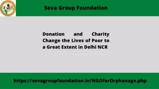 Donation and Charity Change the Lives of Poor to a Great Extent in Delhi NCR