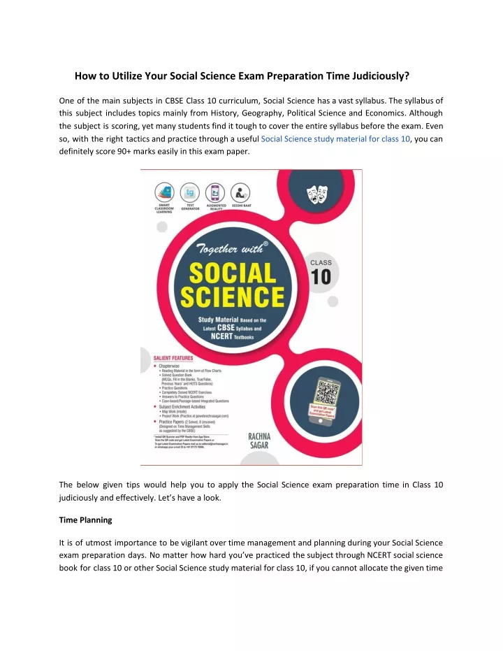 how to utilize your social science exam
