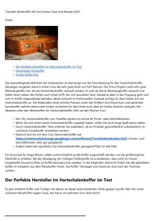 Die beste Gebrauchsanweisung - Hartschalenkoffer kaufen   2020