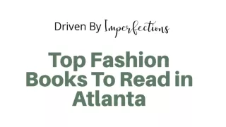 Top fashion books to read in Atlanta
