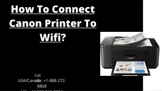 how to connect canon printer to wifi