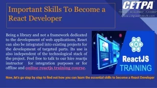 important skills to become a react developer