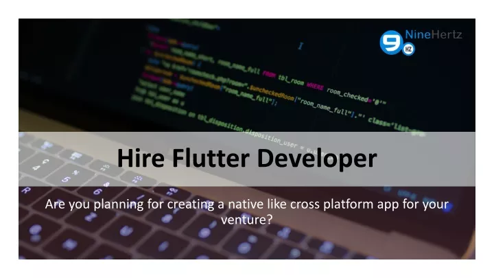 hire flutter developer