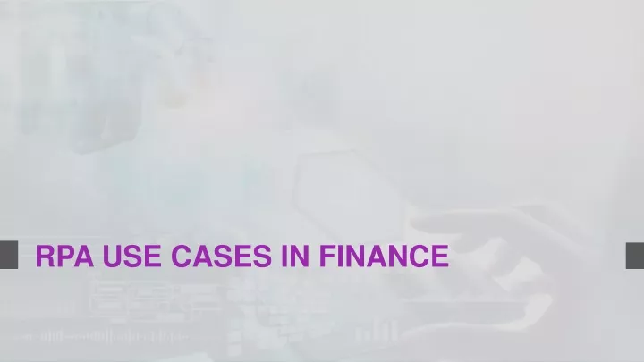 rpa use cases in finance