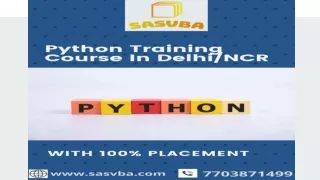Python Training Course In Delhi/NCR