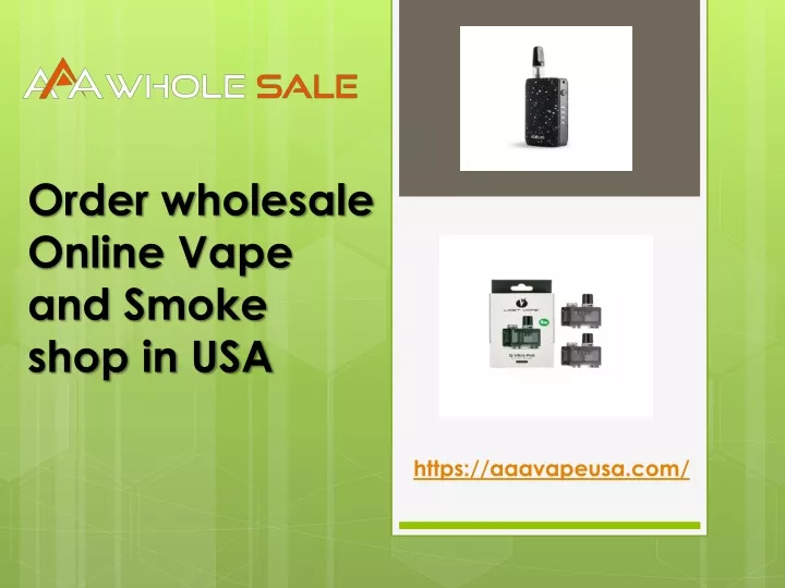order wholesale online vape and smoke shop in usa