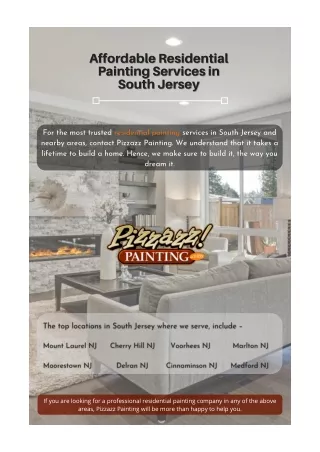Affordable Residential Painting Services in South Jersey