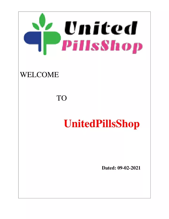 welcome to unitedpillsshop