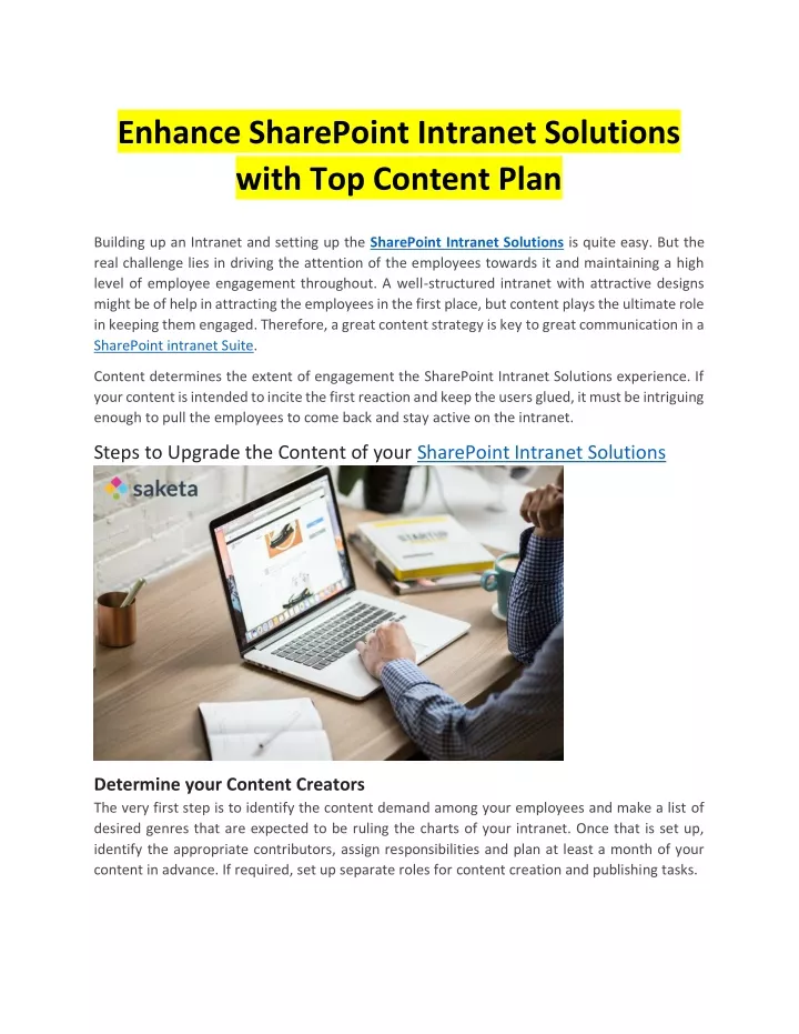 enhance sharepoint intranet solutions with