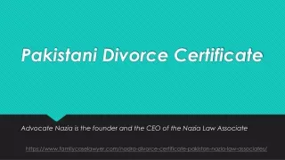 Let Guide People on Pakistani Divorce Certificate in 2021