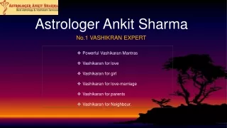 The best Astrology and Vashikaran Services of worl-famous astrologer Pt. Ankit Sharma.