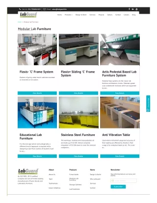 Modular Laboratory Furniture – Lab Furniture Manufacturer – LabGuard.biz