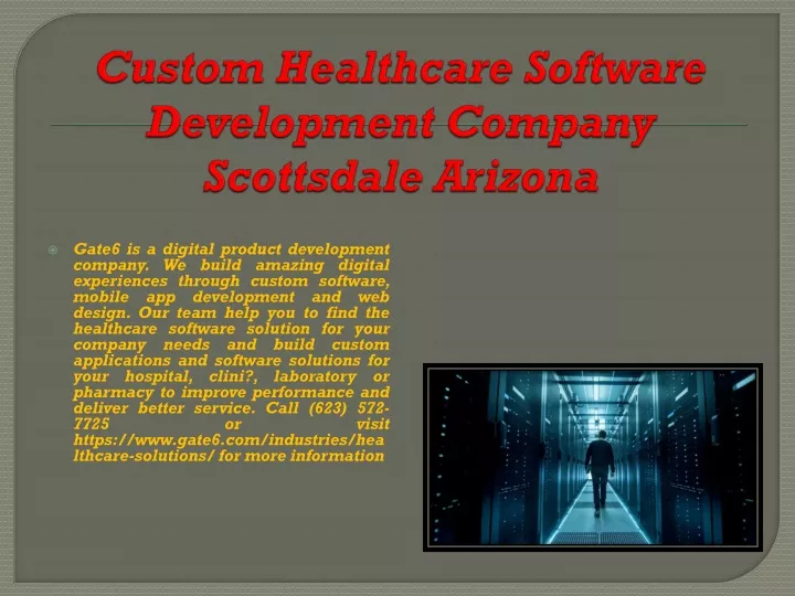 custom healthcare software development company scottsdale arizona