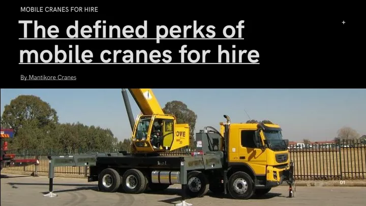 mobile cranes for hire