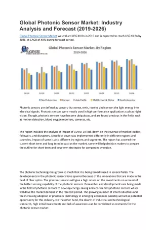 global photonic sensor market industry analysis