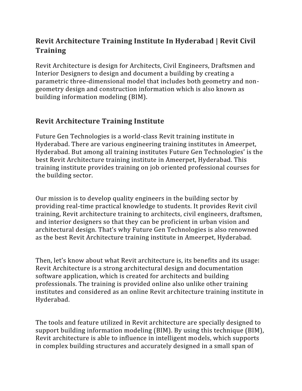 PPT - Revit Architecture Training Institute In Hyderabad | Revit Civil ...