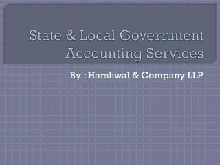state local government accounting services