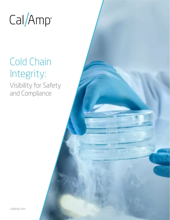 cold chain integrity visibility for safety