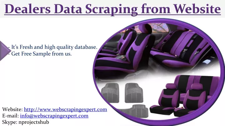 dealers data scraping from website