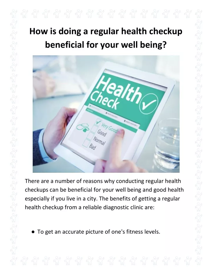 how is doing a regular health checkup beneficial