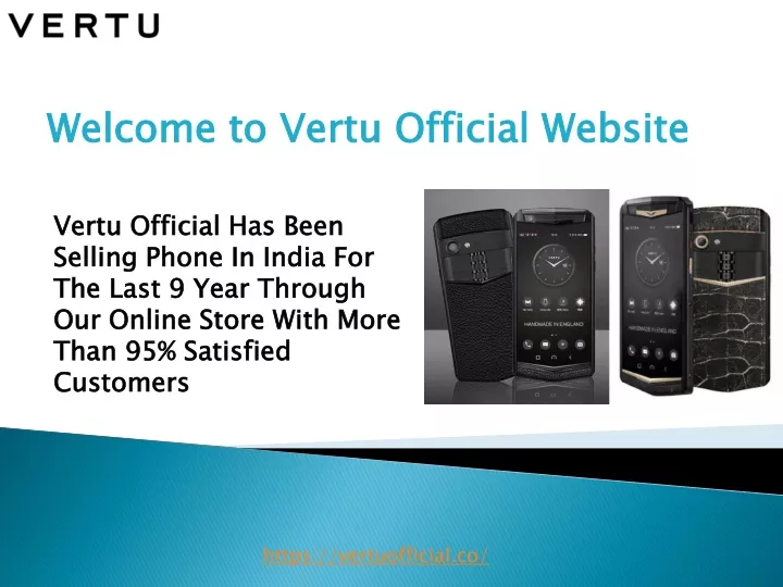 welcome to vertu official website
